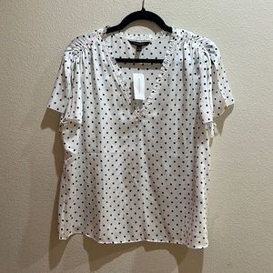 Banana Republic polka dot blouse Large